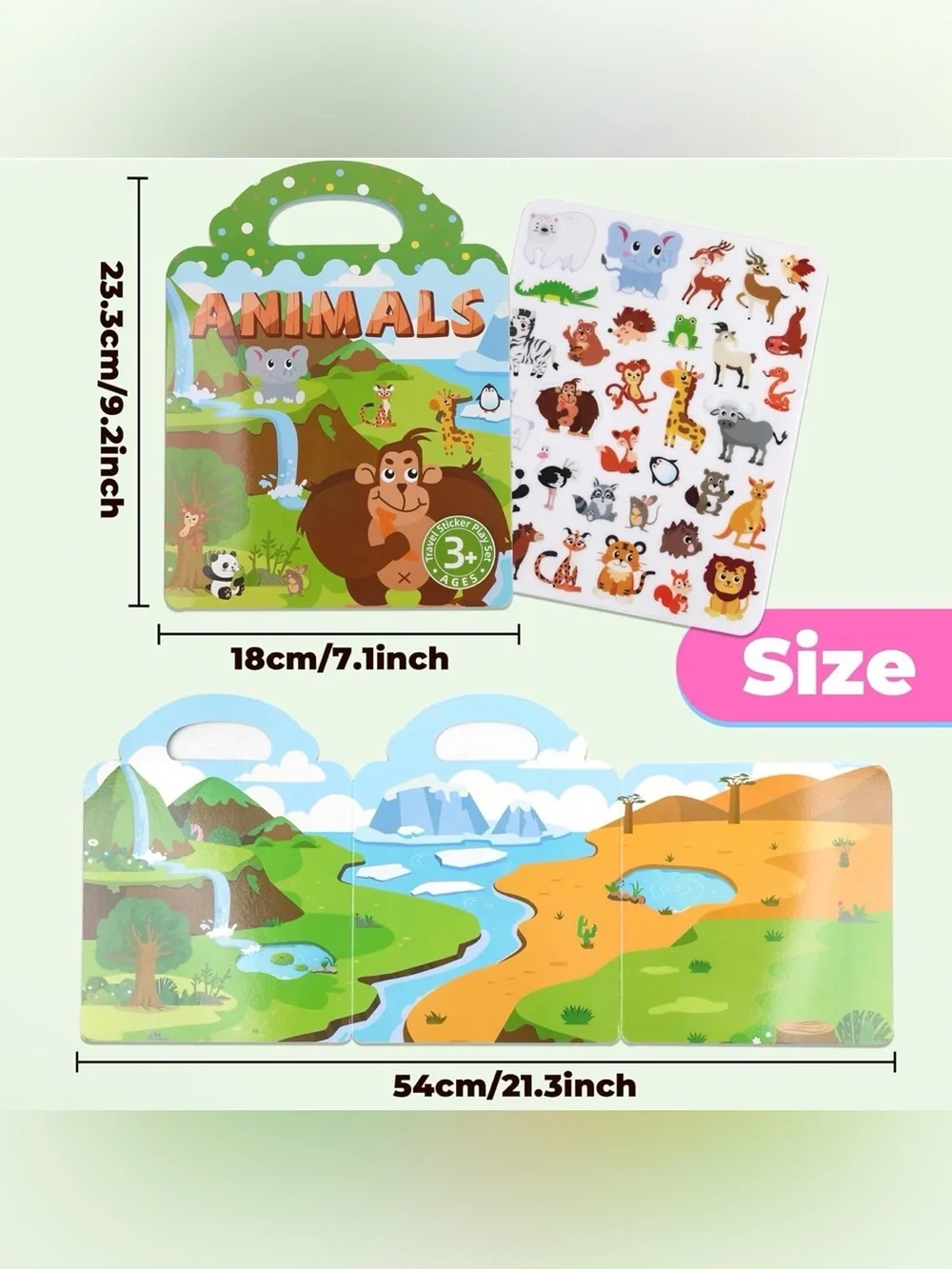 Reusable DIY Animal Sticker Books for Kids